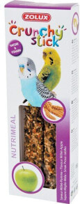Корма и витамины для птиц Zolux Crunchy Stick parrot small millet / apple 85 g