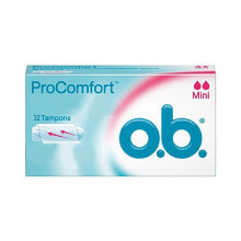Гигиенические прокладки и тампоны упаковка тампонов Ob Procomfort Mini 32 штук