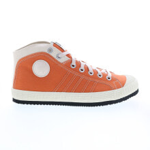 Diesel S-Yuk & Net MC Mens Orange Canvas Lace Up Lifestyle Sneakers Shoes
