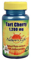 Антиоксиданты Nature's Life Tart Cherry  Растительный порошок из терпкой вишни антиоксидантное средство 1200 мг 30 таблеток