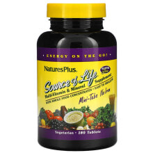 Витаминно-минеральные комплексы NaturesPlus, Source of Life, Multi-Vitamin & Mineral Supplement, No Iron, 180 Tablets