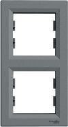 Умные розетки, выключатели и рамки schneider Electric Frame 2-fold vertical steel (EPH5810262)