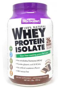 Сывороточный протеин Bluebonnet Nutrition 100% Natural Whey Protein Isolate Натуральный изолят сывороточного протеина с шоколадным вкусом  924 г