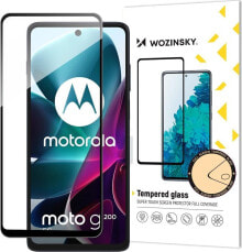 Hurtel WOZINSKY FULL GLUE TEMPERED GLASS SZKŁO HARTOWANE MOTOROLA MOTO G200 5G 9H NA CAŁY EKRAN Z CZARNĄ RAMKĄ