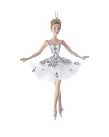 Kurt Adler 5.75In Resin Snow Queen Ballerina Ornament Multicolor