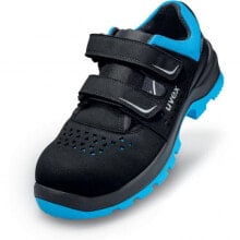 UVEX Arbeitsschutz 95532 - Male - Adult - Safety sandals - Black - Blue - ESD - P - S1 - SRC - Hook-and-loop closure