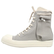 Rick Owens DRKSHDW Canvas Shoes Men High-Top Gray