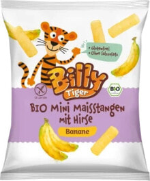 Купить детское питание Billy Tiger: Kindersnack Mini Maisstangen mit Hirse Banane ab 3 Jahren, 30 g