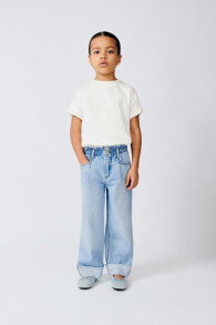 Darted culotte jeans