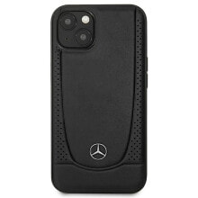 SOURCING Mercedes Mehcp14Marmbk iPhone 14 Plus15 Plus 6.7 Leather Urban phone case