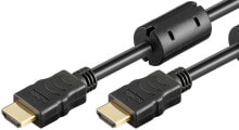 Wentronic HDMI Kabel HighSpeed 5m sw 61303 - Cable - Digital/Display/Video