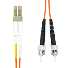Кабели и разъемы для аудио- и видеотехники proXtend FO-LCSTOM2D-0005 волоконно-оптический кабель 0,5 m LC/UPC ST/UPC OM2 Оранжевый