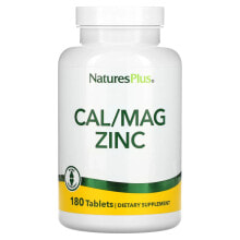 NaturesPlus, Cal/Mag Zinc, 180 Tablets