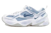 【定制球鞋】 Nike M2K Tekno White OKHR 做旧 晕染 低帮 老爹鞋 男女同款 蓝色 / Кроссовки Nike M2K Tekno White AV4789-101