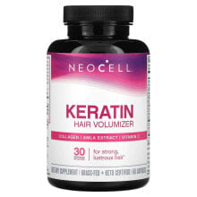 Vitamins and dietary supplements for the skin neoCell, Keratin Hair Volumizer, 60 Capsules