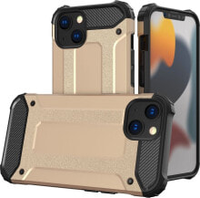 Hurtel Hybrid Armor pancerne hybrydowe etui pokrowiec iPhone 13 mini złoty