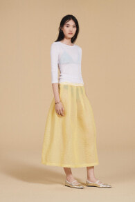 Box pleat jacquard skirt - limited edition
