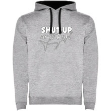 KRUSKIS Shut up And Fish Two-Colour Hoodie