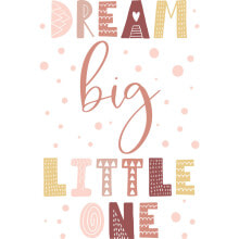 Wandtattoo - Dream big little one Rosa