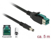 DeLOCK 85501 кабель питания Черный 5 m PoweredUSB