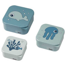 DONE BY DEER Snack Box Set 3 Pieces Sea Friends