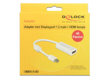 DeLOCK 62602 кабельный разъем/переходник DisplayPort 1.2 DVI-I 24+5 Белый