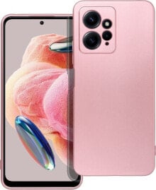 OEM Futerał METALLIC do XIAOMI Redmi Note 12 4G różowy