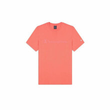 Men’s Short Sleeve T-Shirt Champion Crewneck Pink