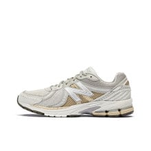 New Balance NB 860 织物人造革 运动复古 防滑耐磨透气轻便 低帮 生活休闲鞋 男女同款 米黄