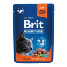 BRIT Premium Cat Salmon Sterilised wet food for cat 100g