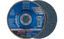 Шлифнасадки и аксессуары для электроинструмента PFERD PFF 125 Z 40 SG POWER STEELOX шлифовальный расходный материал для роторного инструмента Металл