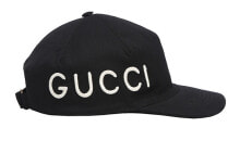 GUCCI古驰 字母刺绣 户外防晒遮阳 棒球帽 女款 黑色 / Кепка GUCCI 478948 3HD05 1000 478948-3HD05-1000