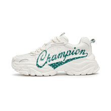 Champion Chunky Sneakers Men Low-Top Milk White/Retro Blue/Green