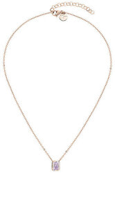 Ювелирные колье elegant bronze necklace with zircon TJ-0063-N-45