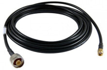 Комплектующие для телекоммуникационных шкафов и стоек aLLNET ANT-CAB-RSMA-N-500 коаксиальный кабель 5 m R-SMA Тип N Черный