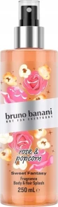 BRUNO BANANI Fragrance Body & Hair Spray Rose Popcorn 250ml