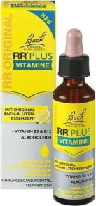 Витамины или БАД для хорошего сна Bachovy květové esence RR® Plus crisis drops with vitamin B5 and B12 20 ml
