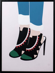 Картины, постеры, гобелены, панно Affek Design Picture of high heels 45x60x4 cm