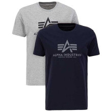 ALPHA INDUSTRIES Basic Short Sleeve T-Shirt 2 Units