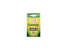 Crayola 51-0816 Chalk, Assorted Colors, 12 Sticks/Box