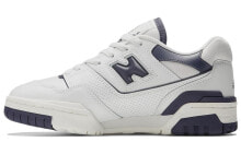 New Balance NB 550 减震防滑耐磨 低帮 复古篮球鞋 女款 白深蓝 / Кроссовки New Balance NB 550 BBW550BA