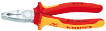 Pliers and pliers kNIPEX 03 06 160 - Lineman's pliers - 1.6 cm - Steel - Plastic - Red/Orange - 16 cm