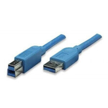Компьютерные разъемы и переходники Techly ICOC-U3-AB-20-BL USB кабель 2 m 3.2 Gen 1 (3.1 Gen 1) USB A USB B Синий