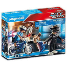 Детские игровые наборы и фигурки из дерева набор с элементами конструктора Playmobil City Action 70573 Погоня за карманником