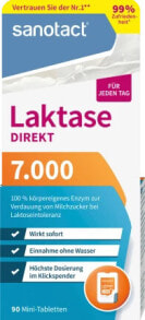 Laktase 7000 Direkt Mini Tabletten 90 St, 7,1 g