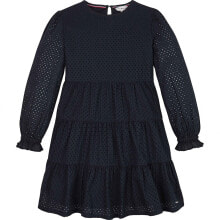 TOMMY HILFIGER Broderie Anglaise long sleeve dress