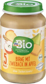 Frucht & Getreide Birne mit Zwieback in Apfel, ab dem 5. Monat, Demeter, 190 g