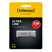 Intenso Ultra Line USB флеш накопитель 256 GB USB тип-A 3.2 Gen 1 (3.1 Gen 1) Серебристый 3531492