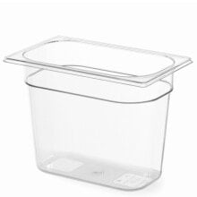 Посуда и емкости для хранения продуктов Transparent GN container made of polycarbonate 1/4 GN height 65 mm - Hendi 861639