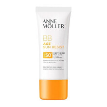 BB, CC и DD кремы anne Moller  Age Sun Rerist BB Cream Spf50+ Антивозрастной солнцезащитный ВВ крем для лица  50 мл